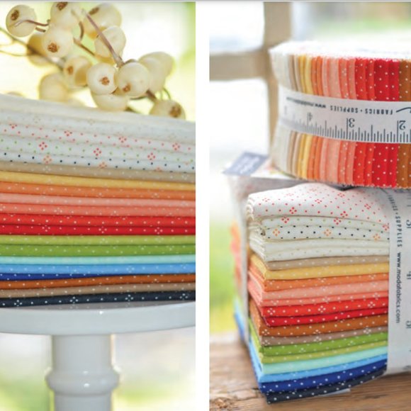 MODA Eyelet by Fig Tree and Co. Jelly Roll 20488JR - Picture 3 of 3